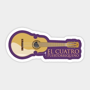El Cuatro Puertorriqueño Sticker